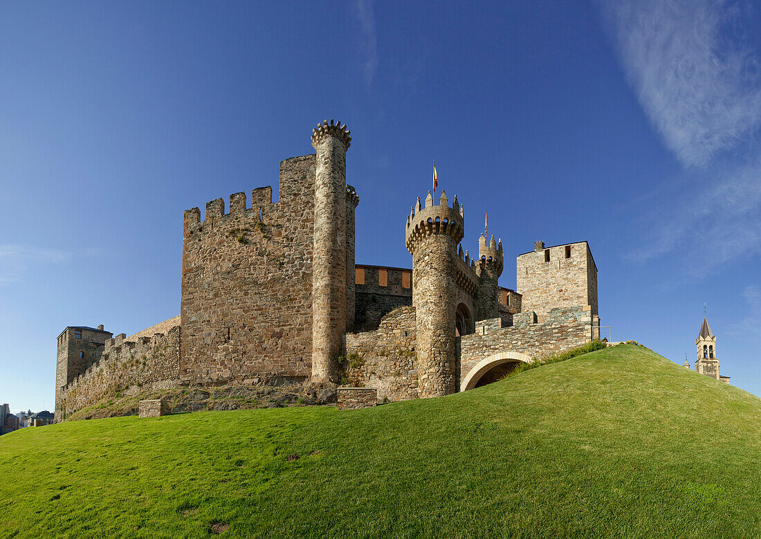 Castillo de Ponferrada, Ponferrada, Kastilien-Leon, Spanien