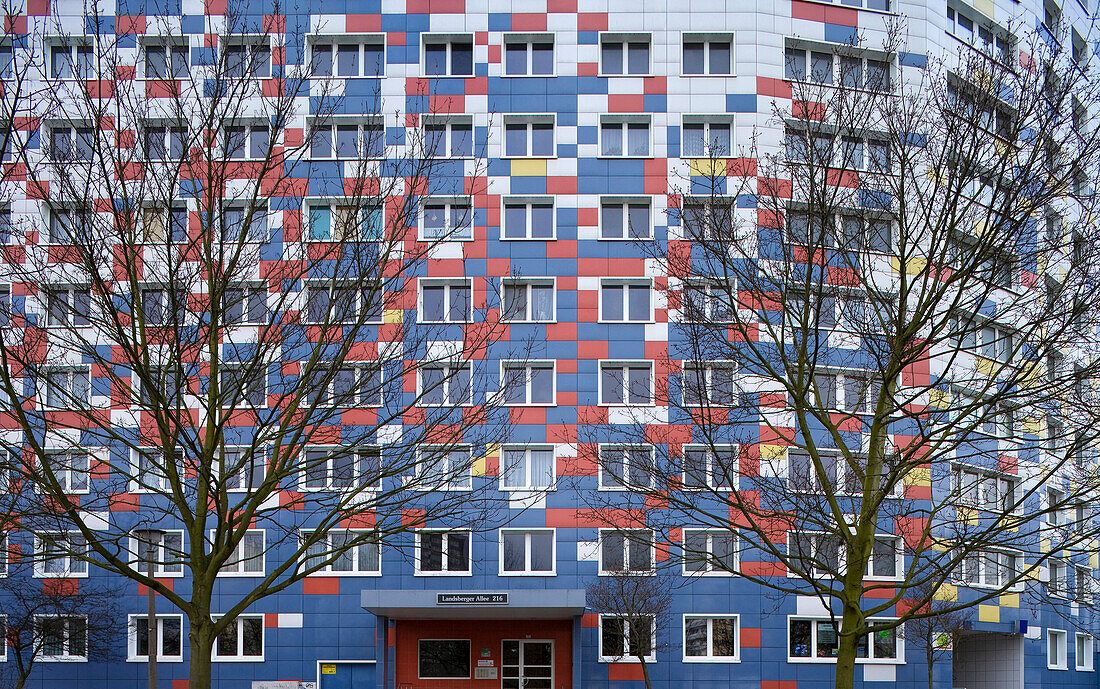Panel flat in Landsberger Allee, Berlin, Germany, Europe