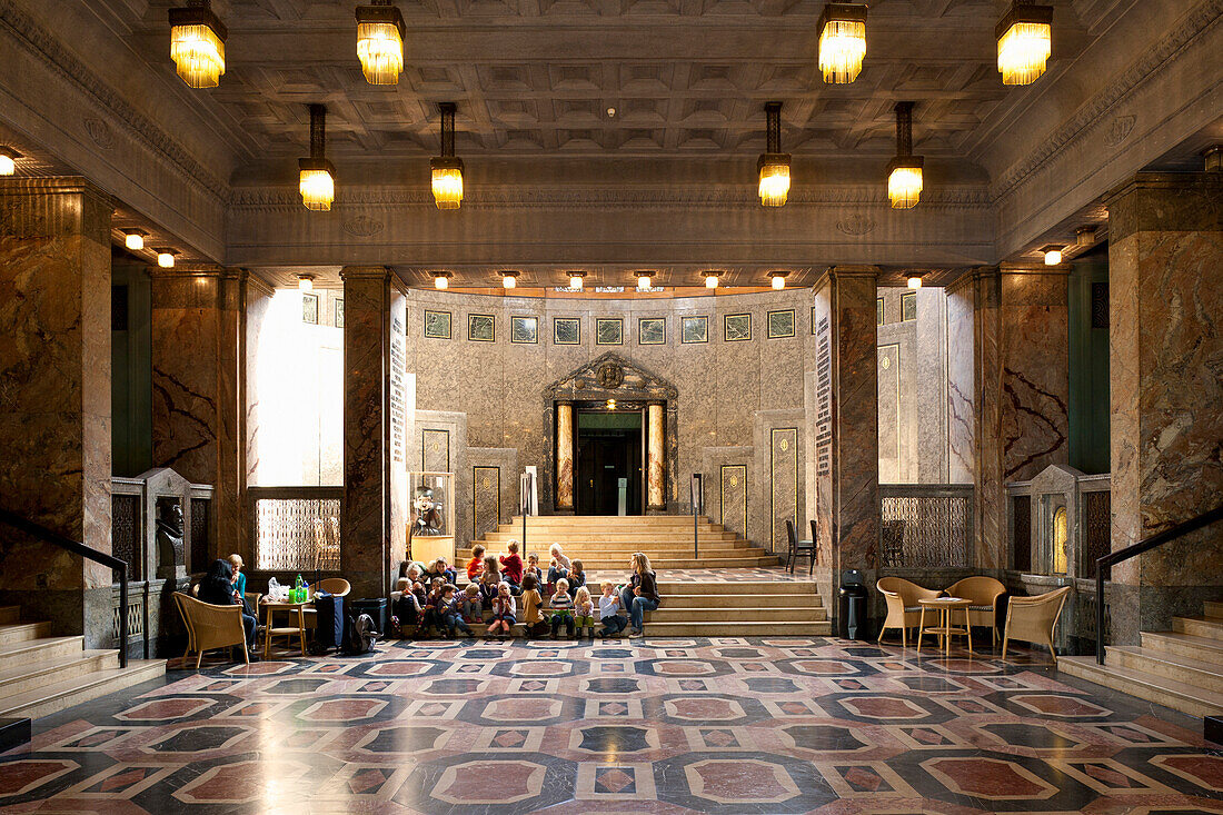 Foyer in the Museum für Völkerkunde Hamburg, Hanseatic city of Hamburg, Hamburg, Germany, Europe