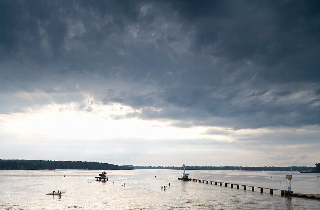 Wannsee in the evening, Berlin, Germany, Europe