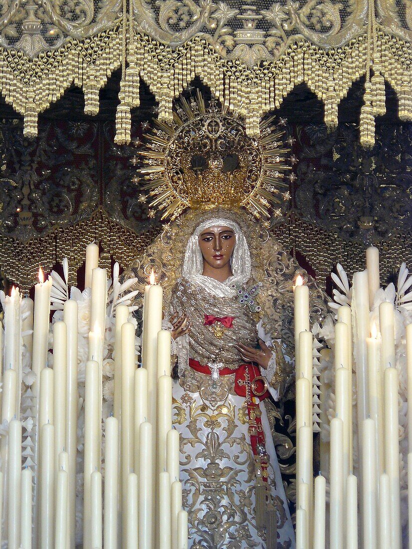 Sevilla Spain Esperanza of Triana Brotherhood of the Holy Week in Seville