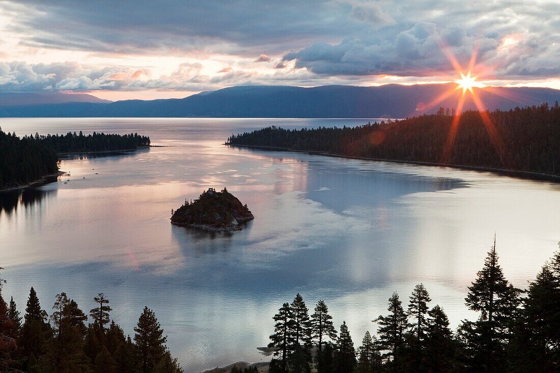 California, Lake tahoe, Landscape, Nature, Scenic, Sunrise, United states of america, S19-1065115, agefotostock