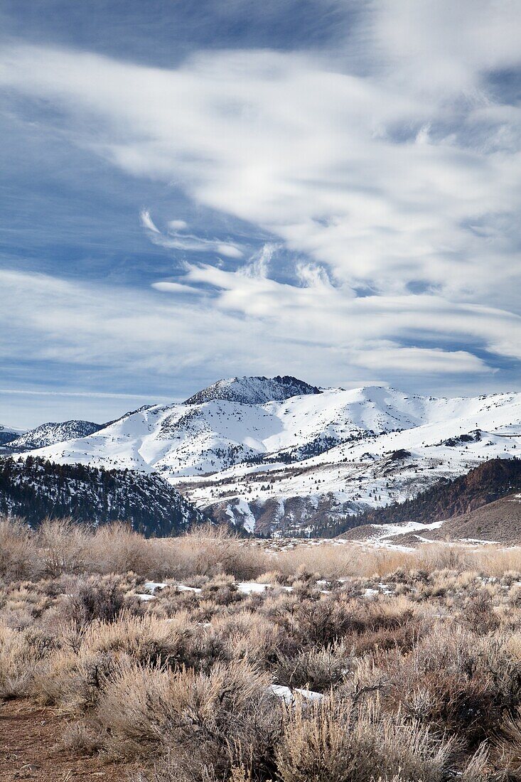 Amerika, Kalifornien, Landschaft, Landschaften, Landschaftlich schön, Natur, Schnee, Sierra mountains, USA, Vereinigte Staaten, Wetter, Winter, S19-1107266, agefotostock