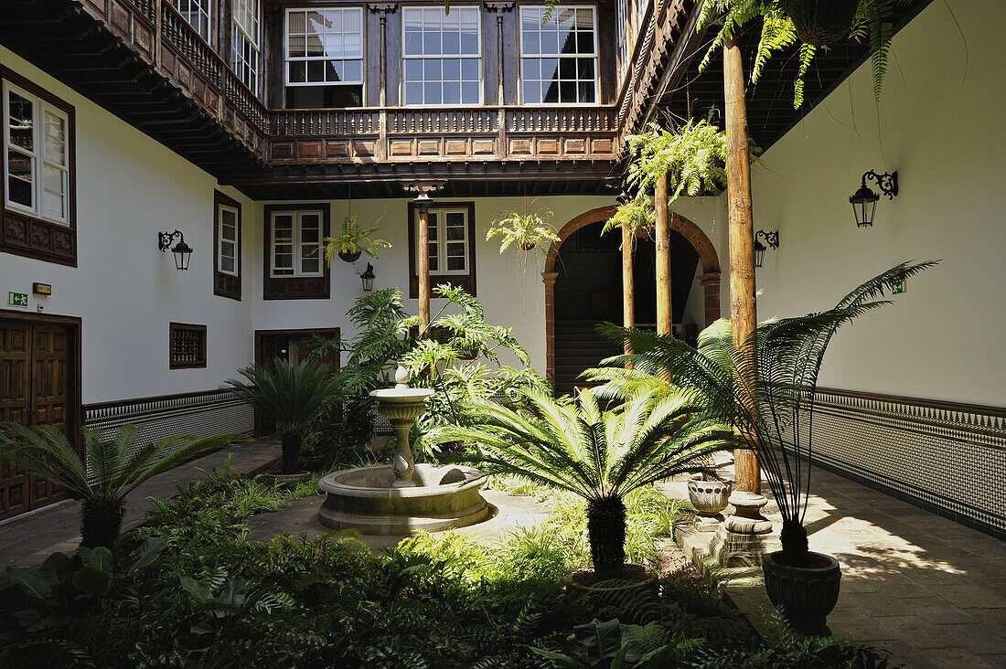 San Cristobal de la Laguna, Altstadt, Patio der Casa Montane´s, Teneriffa, Kanaren, Spanien