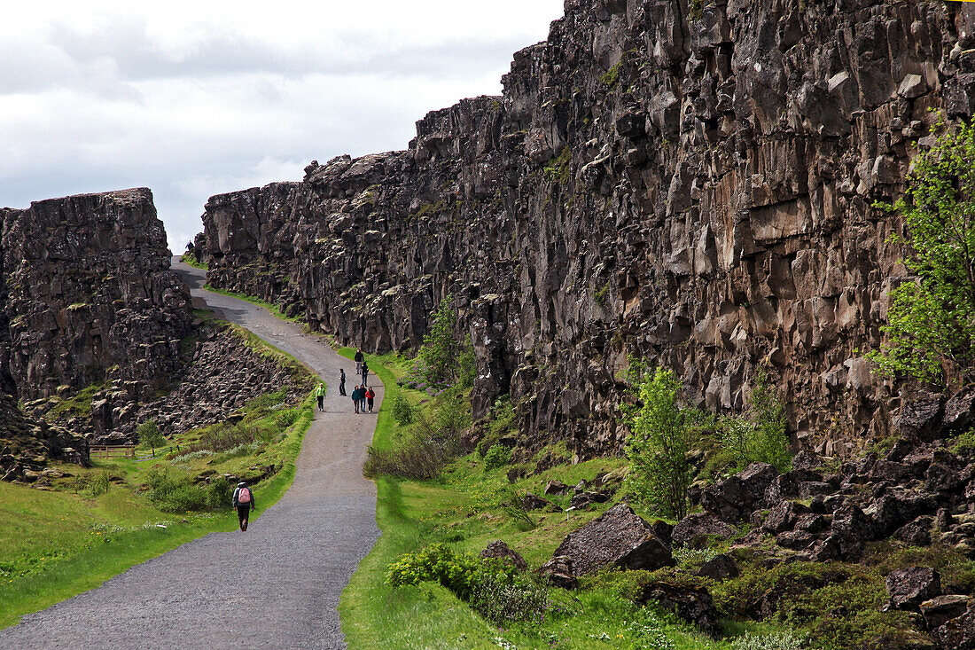 Thingvellir National Park, Site Of The Former Parliament Where The Independence Of Iceland Was Declared, Listed As A World Heritage Site By Unesco, Fault Zone And Active Volcano Area, Golden Circle, Southern Iceland, Europe, Iceland