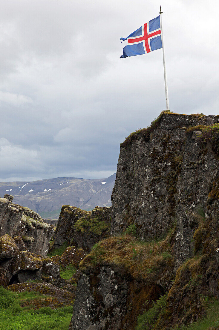 Thingvellir National Park, Site Of The Former Parliament Where The Independence Of Iceland Was Declared, Listed As A World Heritage Site By Unesco, Fault Zone And Active Volcano Area, Golden Circle, Southern Iceland, Europe, Iceland