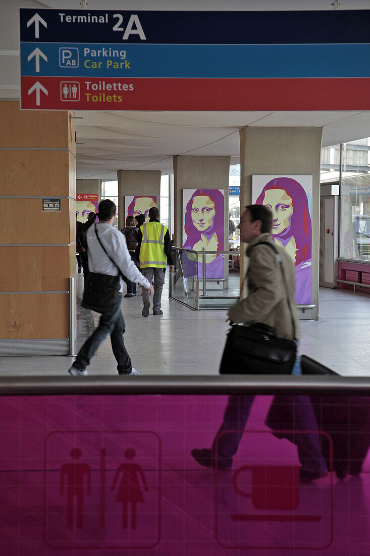 The New Decor Of Terminal 2 At The Roissy-Charles De Gaulle Airport, Roissy-En-France, Val-d'Oise, France