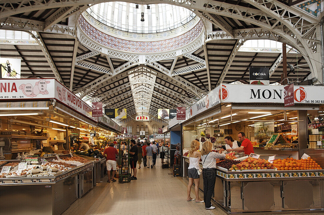 Markthalle Mercado Central, Provinz Valencia, Valencia, Spanien