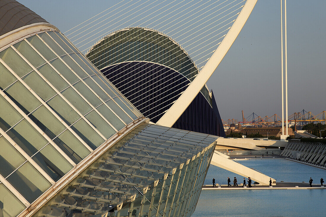 Hemisferic und Oceanografic, größtes Aquarium in Europa, Stadt der Künste und der Wissenschaften, Provinz Valencia, Valencia, Spanien