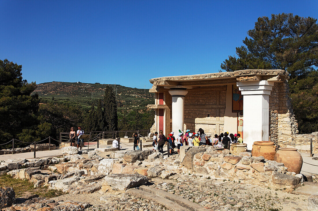 Südpropylon, Südeingang, Palast von Knossos, Kreta, Griechenland