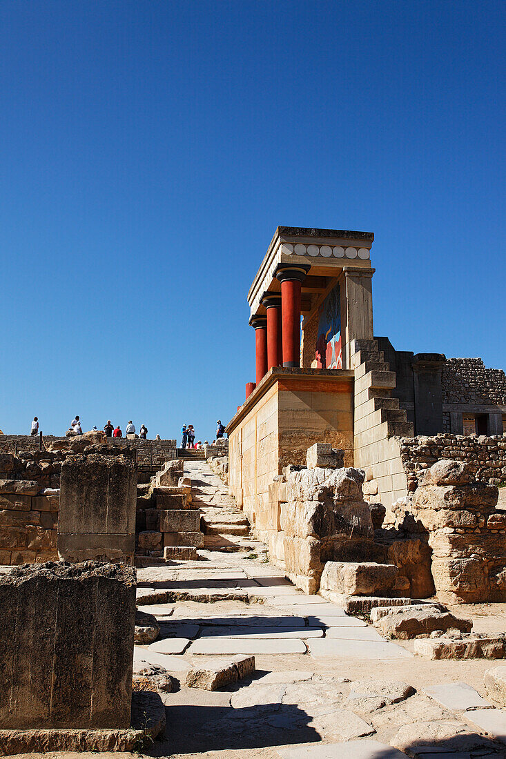 Nordeingang, Palast von Knossos, Knossos, Kreta, Griechenland