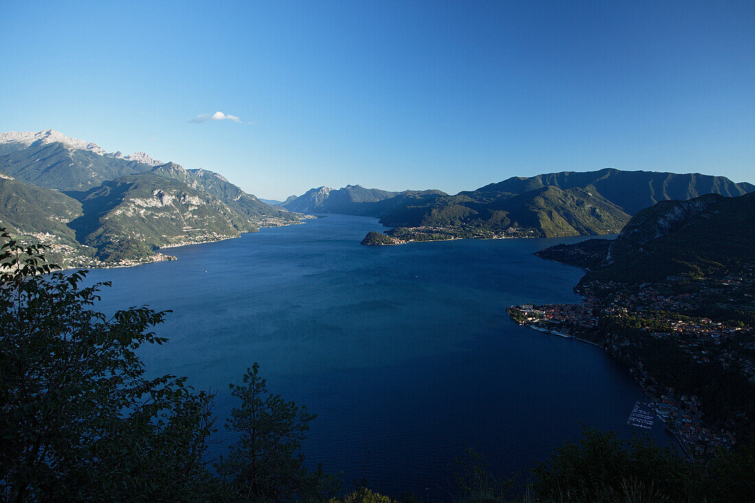 High angle view, Bellagio, Lake Como, Lombardy, Italy