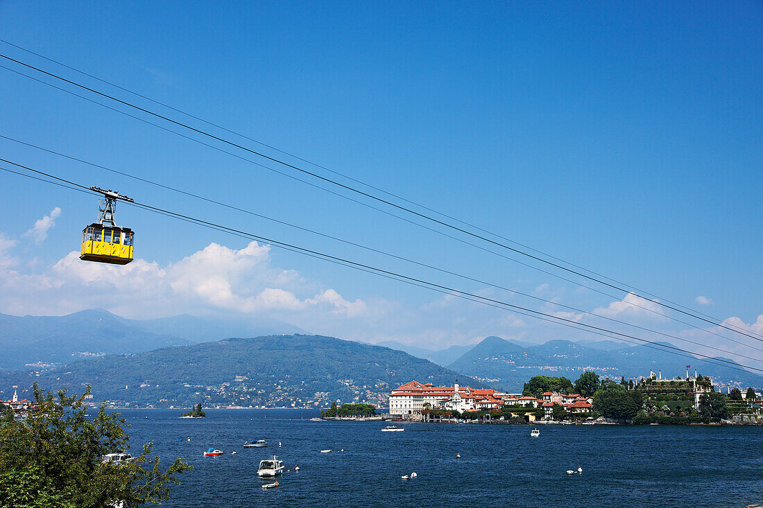 Funiculare Stresa Alpino Mottarone, Borromean Palazzo, Isola Bella, Stresa, Lago Maggiore, Piedmont, Italy