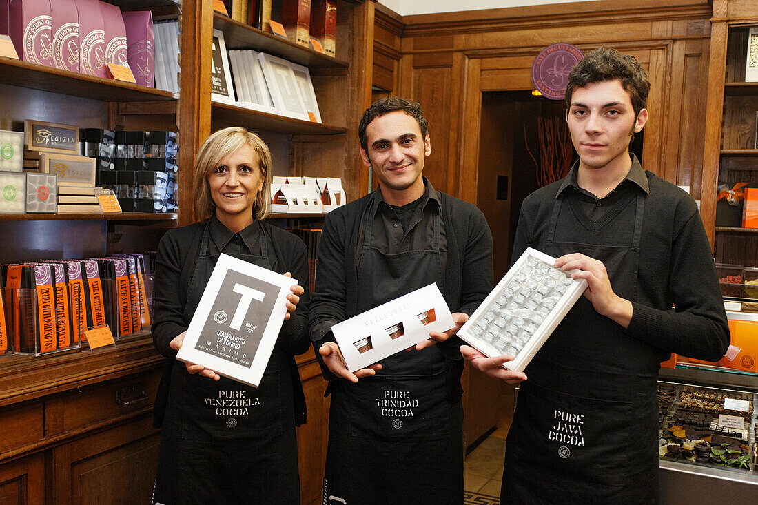 Guido Gobino, Pralinen Gianduiotti, Turin, Piemont, Italien