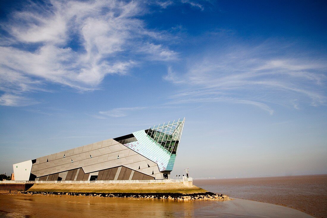 The Deep Aquarium Museum at Sunset Kingston upon Hull East Riding of Yorkshire England