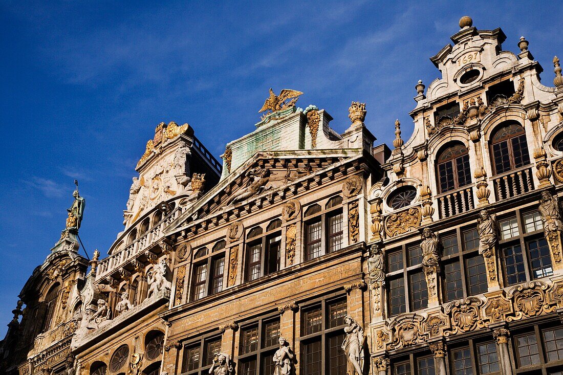 Flemish Architecture in The Grand Place Brussels Belgium