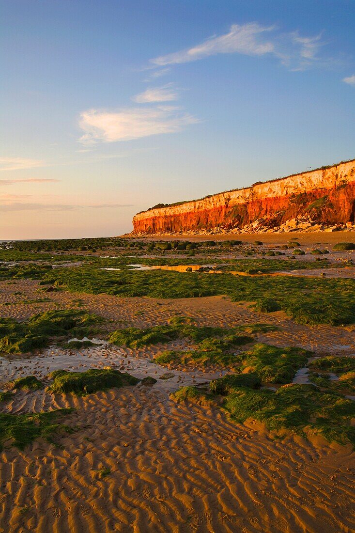 Colourful Hunstanton Cliffs Norfolk England