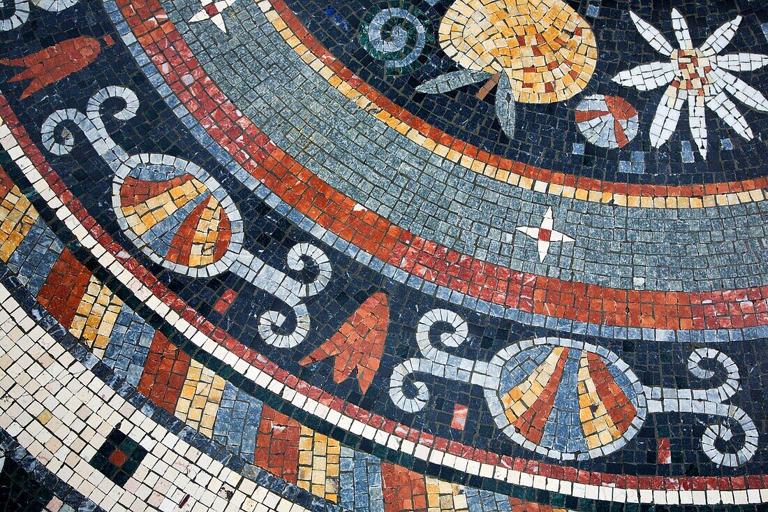 Floor Mosaic County Arcade Leeds West Yorkshire England
