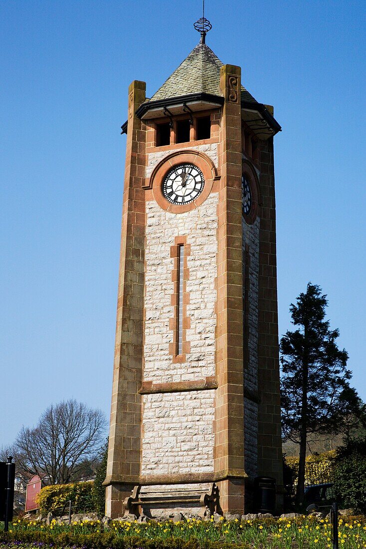 Clock Tower Grange Over Sands Cumbria England