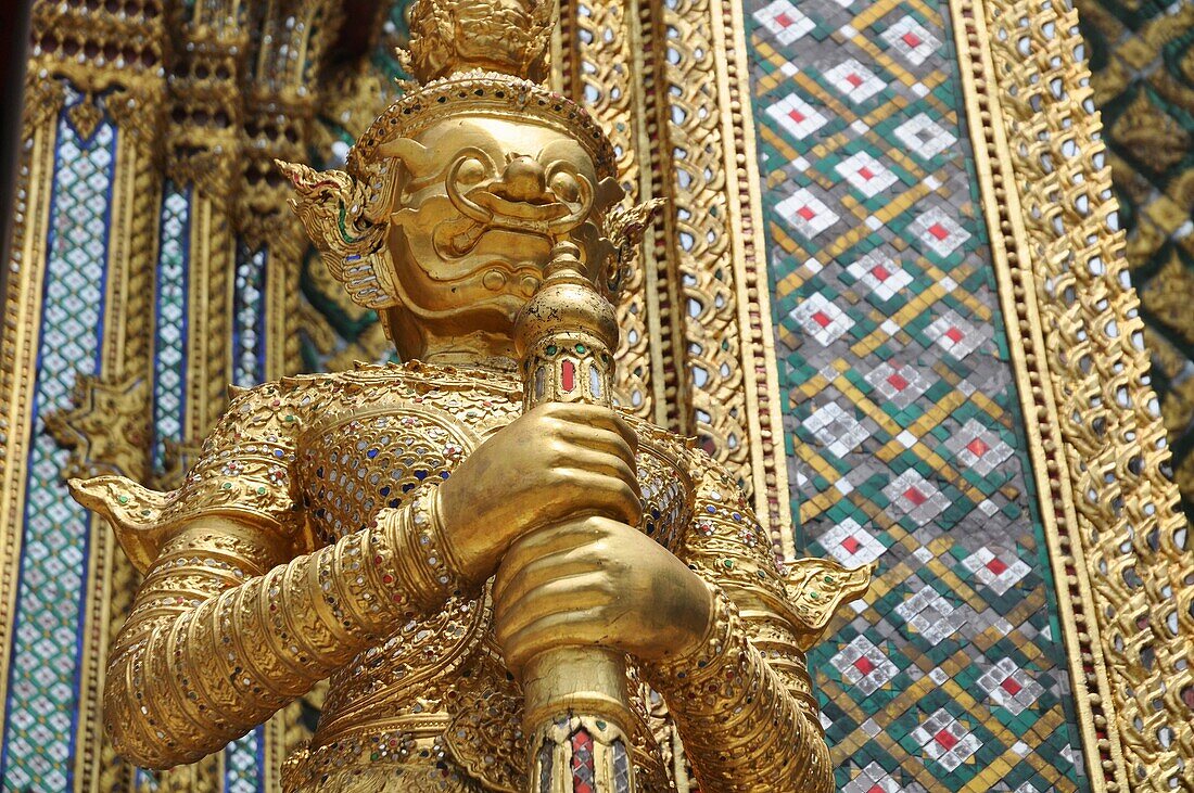 Bangkok (Thailand): a Garuda’s statue at the Wat Phra Kaew