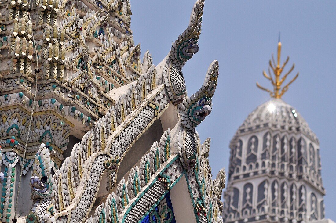 Bangkok (Thailand): Buddhist architecture at the Wat Phra Kaew