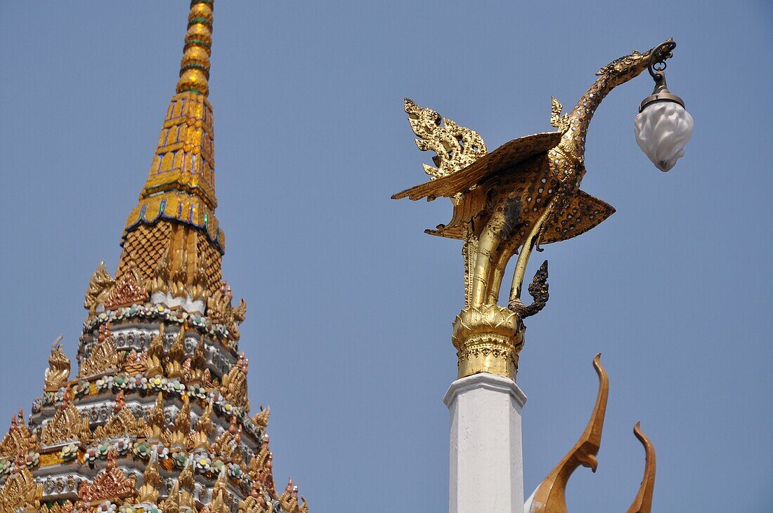 Bangkok (Thailand): detail of a temple in the Royal Palace compound