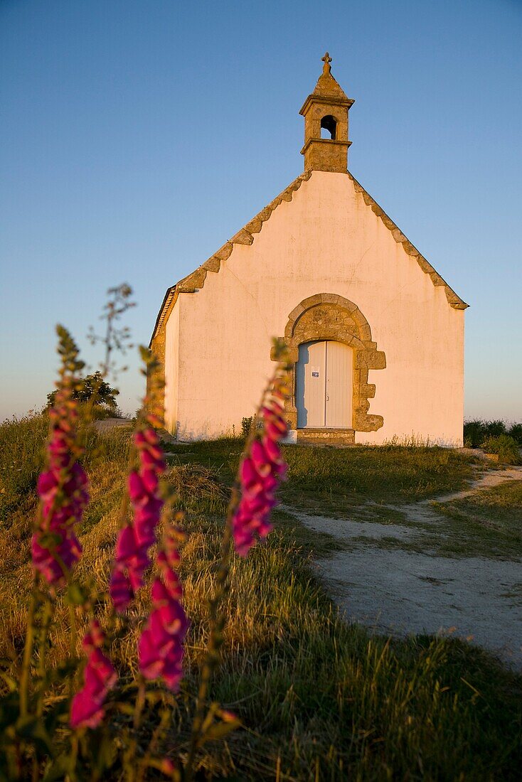 The church of Saint Michel sits atop the tumulus of Saint Michel. Carnac. Brittany. France