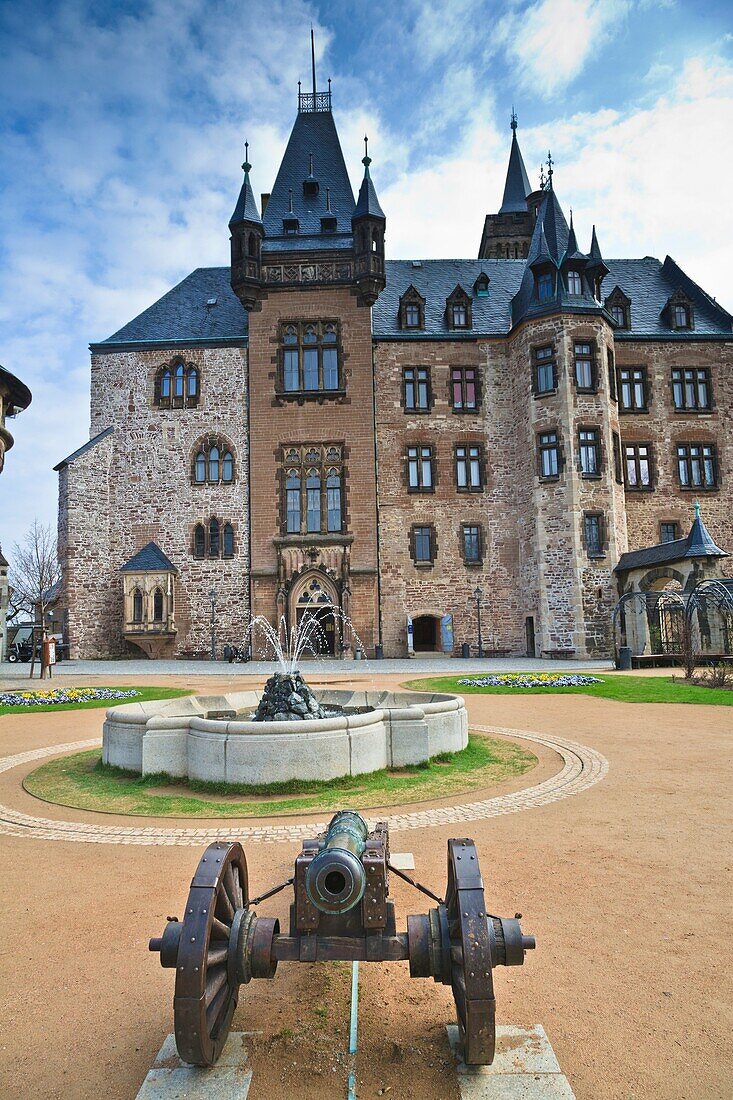 The castle of Wernigerode, Harz, Saxony-Anhalt, Germany, Europe