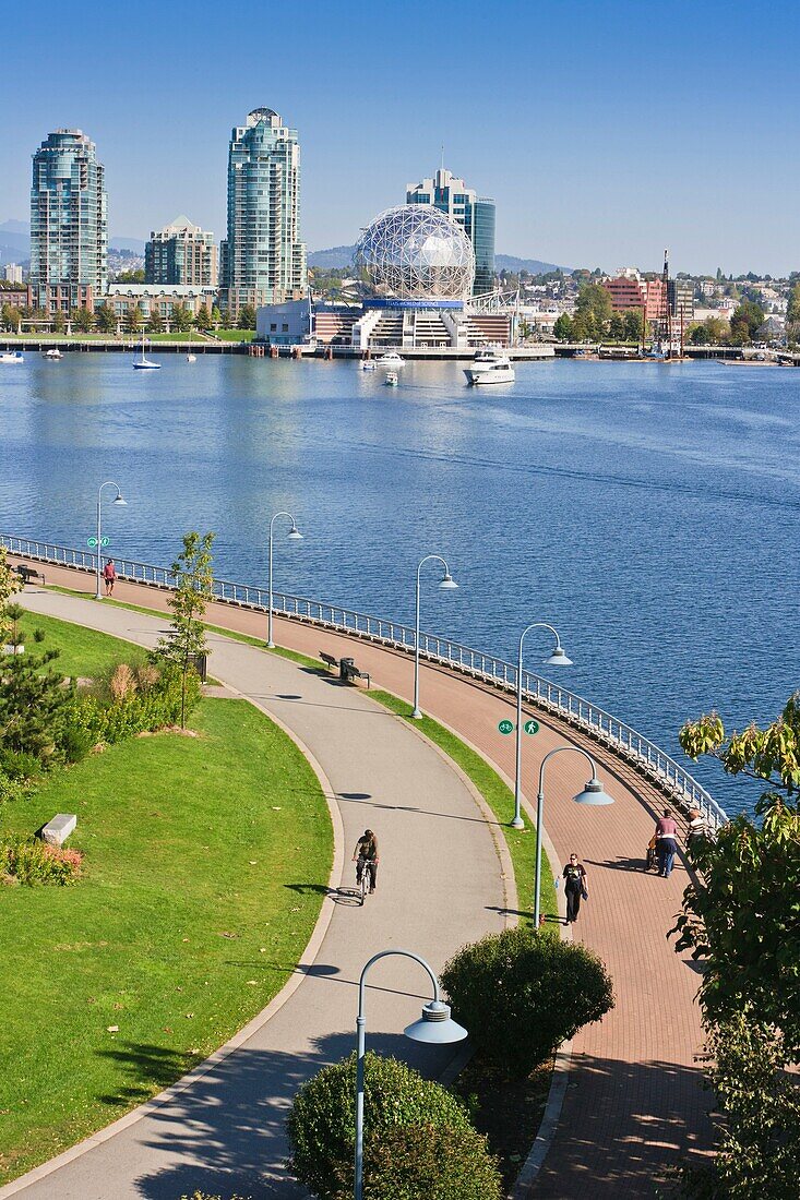 World Science Center and skyline of Vancouver, British Columbia, Canada