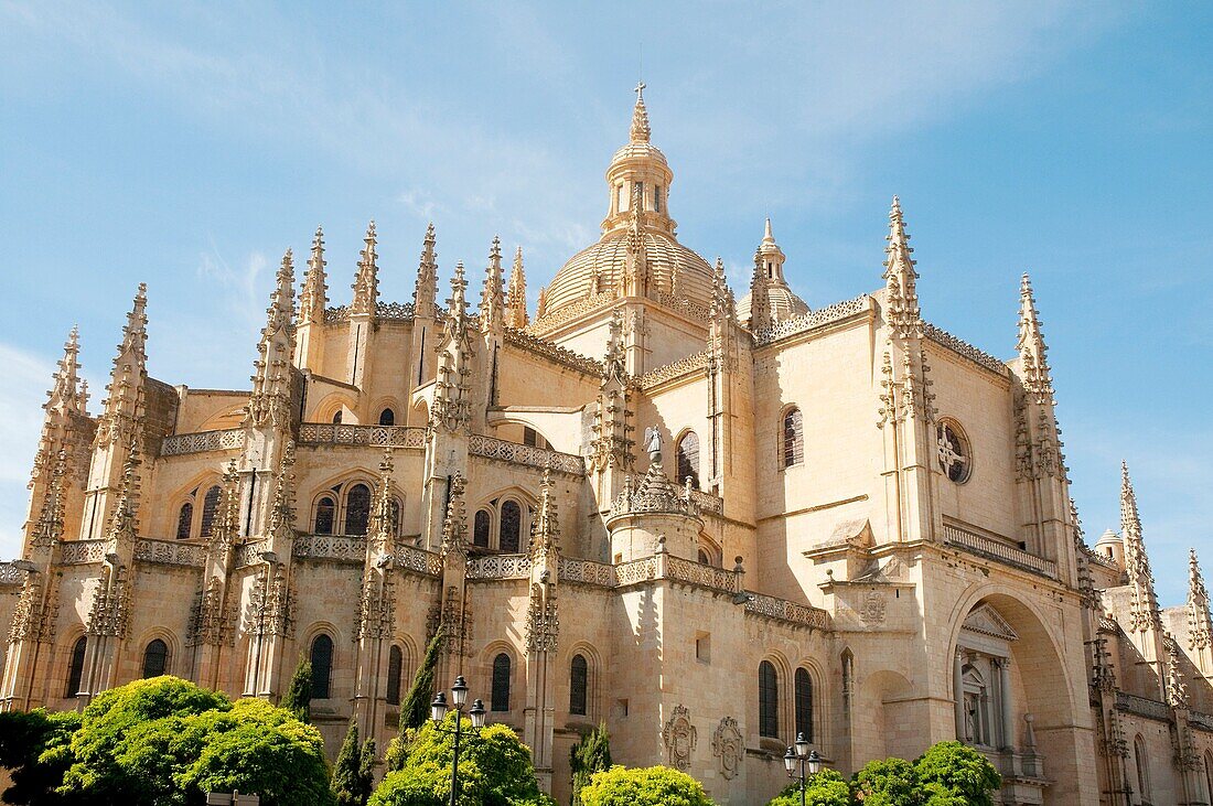 Apse of the cathedral. Segovia, Castilla Leon, Spain.
