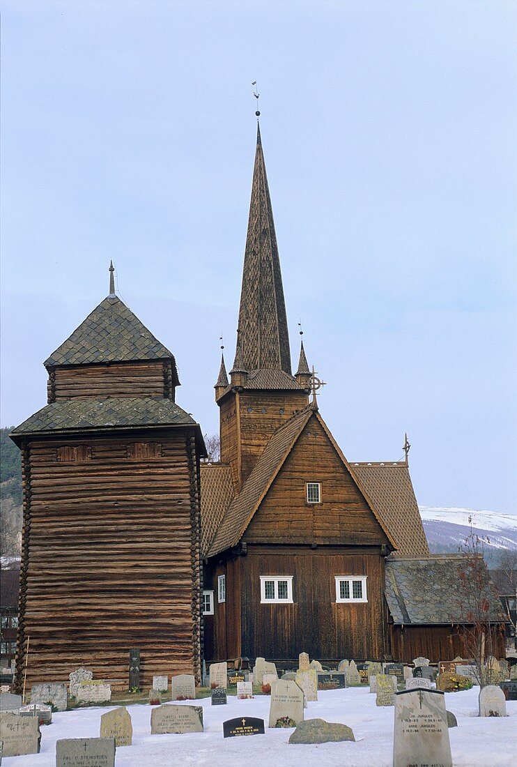 Norway, Oppland, Vagamo Stave Church