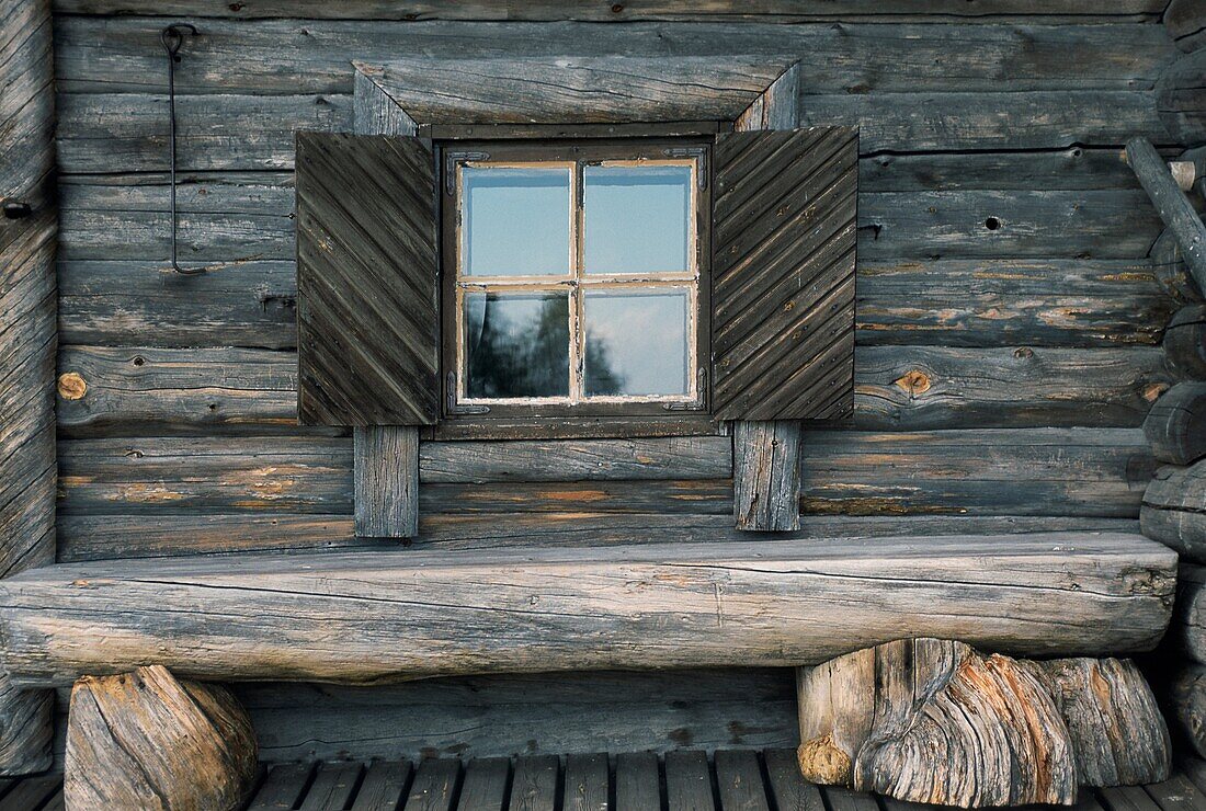 Finland, Karelia, Parppeinvaara, Traditional Karelian House