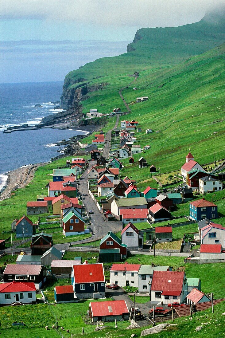 Denmark, Faroes archipelago, Suduroy island, Sumba village