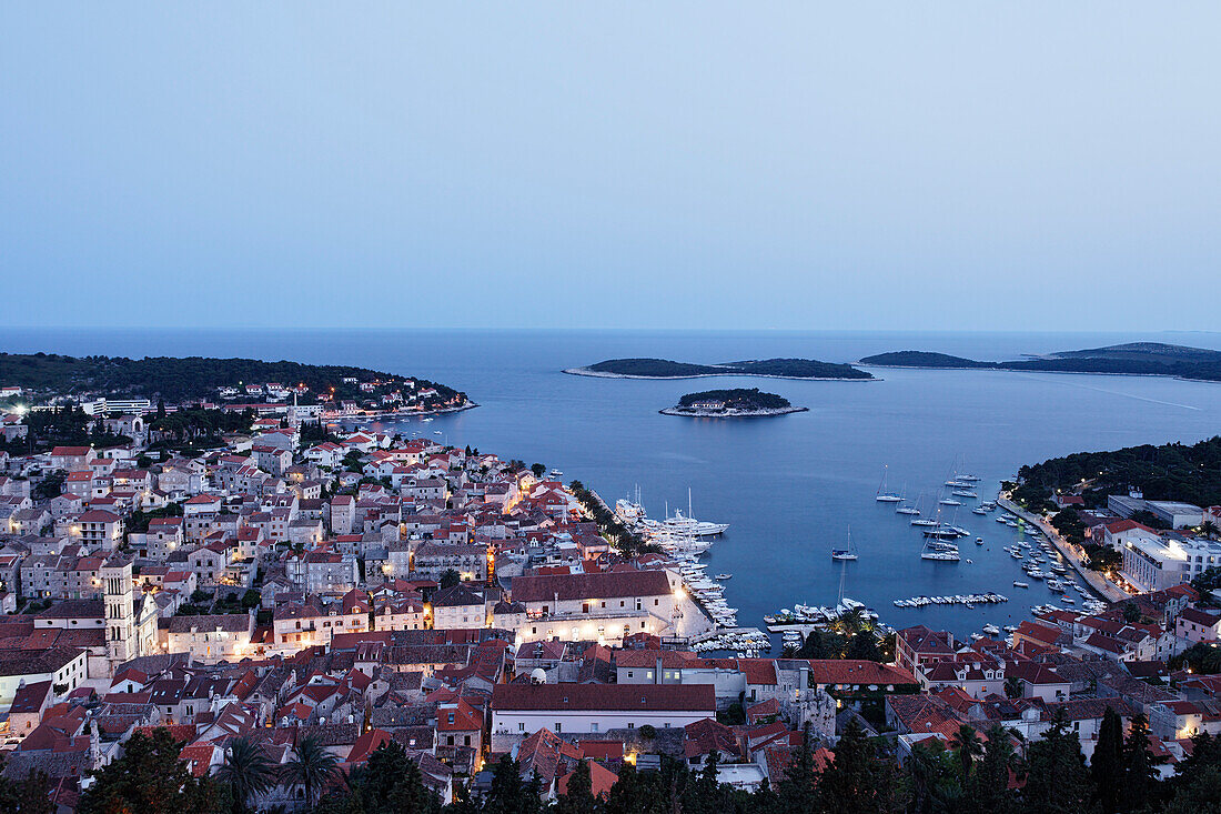 Stadtansicht, Altstadt, Hvar, Split-Dalmatien, Kroatien