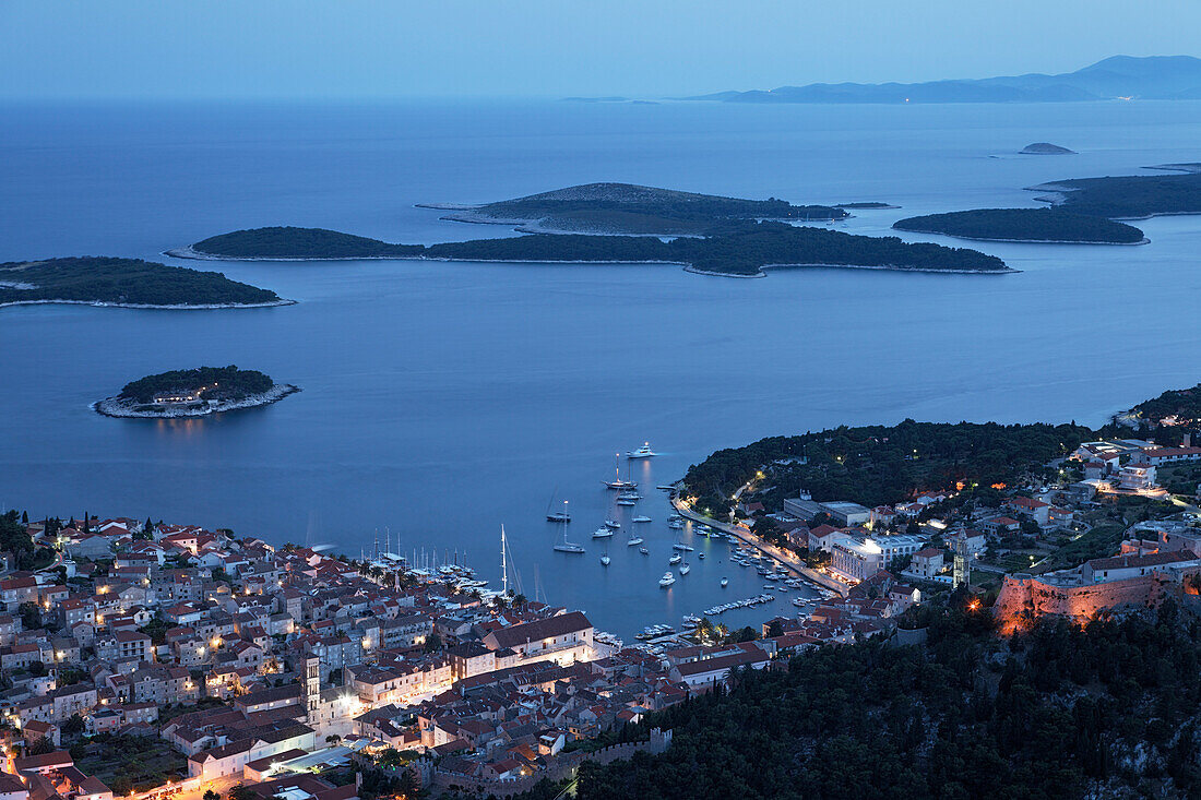 Stadtansicht, Altstadt, Hvar, Split-Dalmatien, Kroatien