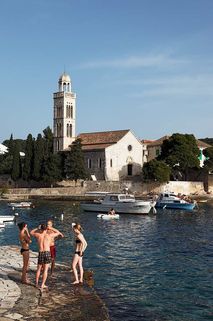 Franciscan Monastery, Sridnji, peninsula, Hvar, Hvar, Split-Dalmatia, Croatia