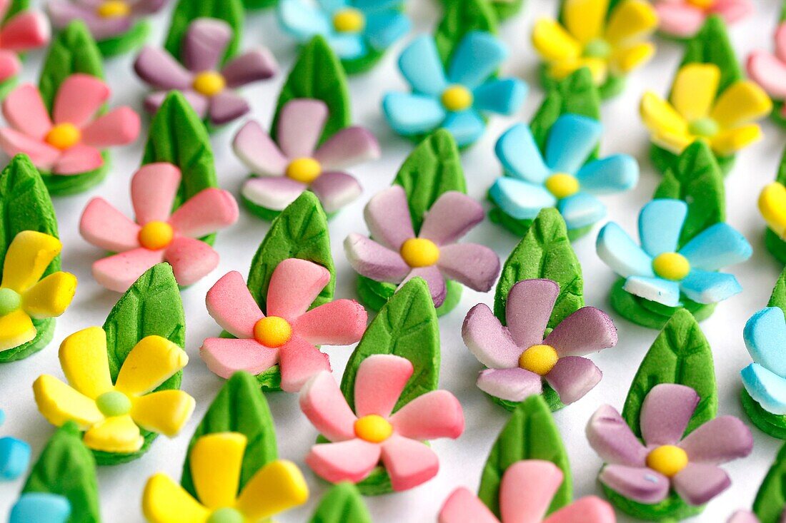 Edible flowers for pastries