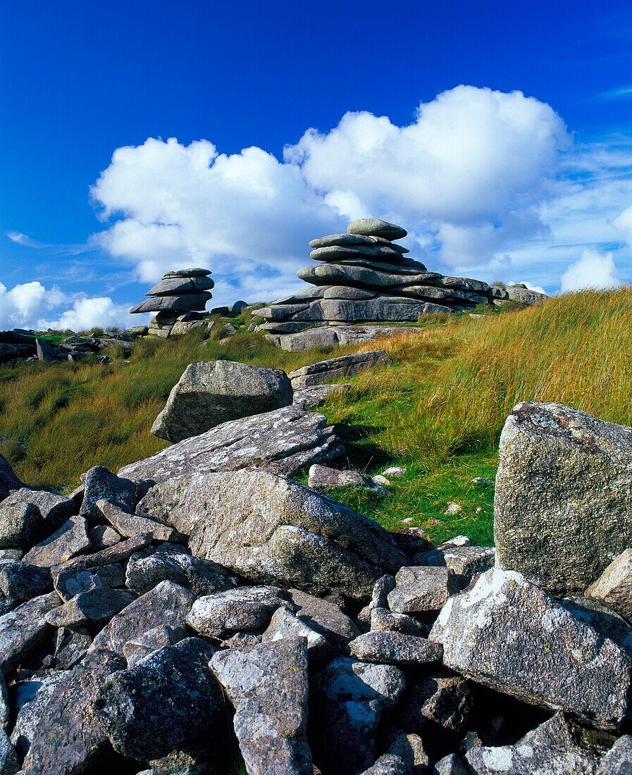 The Cheesewring on Stowe's Hill on Bodmin Moor near Minions, Cornwall, United Kingdom