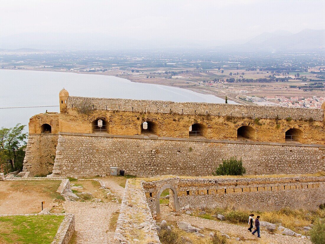europe, greece, peloponnese, nafplio, fortress of palamidi