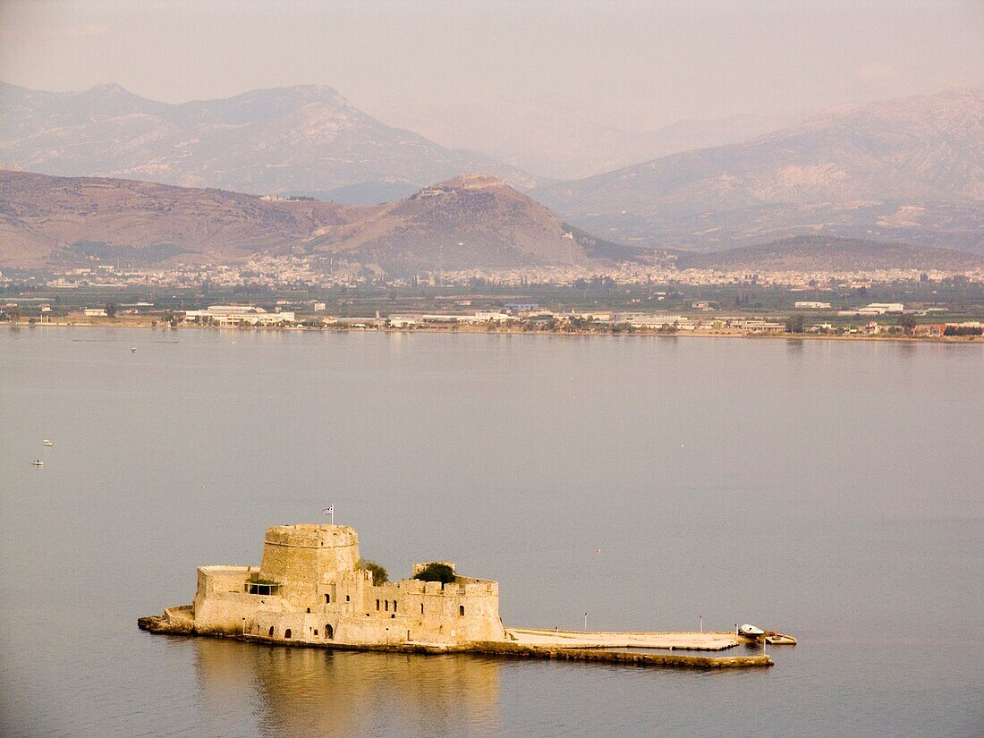 europe, greece, peloponnese, nafplio, fortress of boutzi