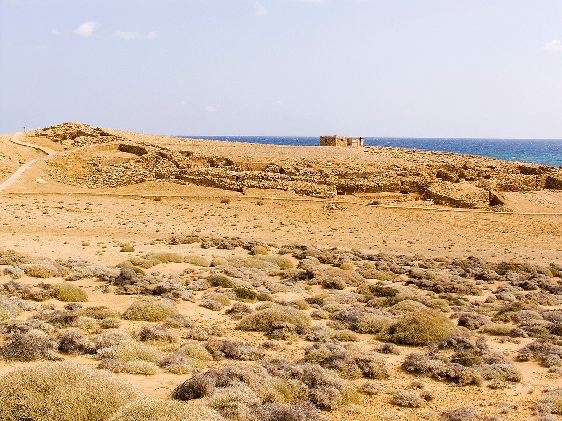 europe, greece, sporades, island of skyros, palamari ruins