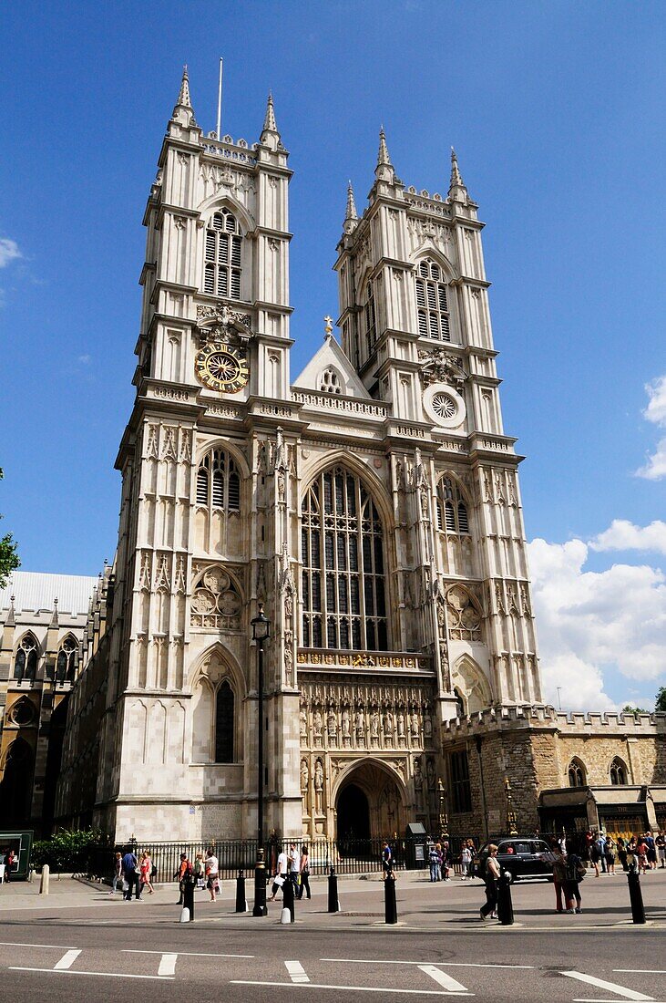 The West Front of Westminster Abbey, London, England, UK