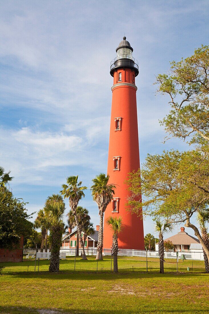 Ponce Inlet, FL - May 2010 - Ponce Inlet Lighthouse, completed in 1887, is the tallest lighthouse in Florida