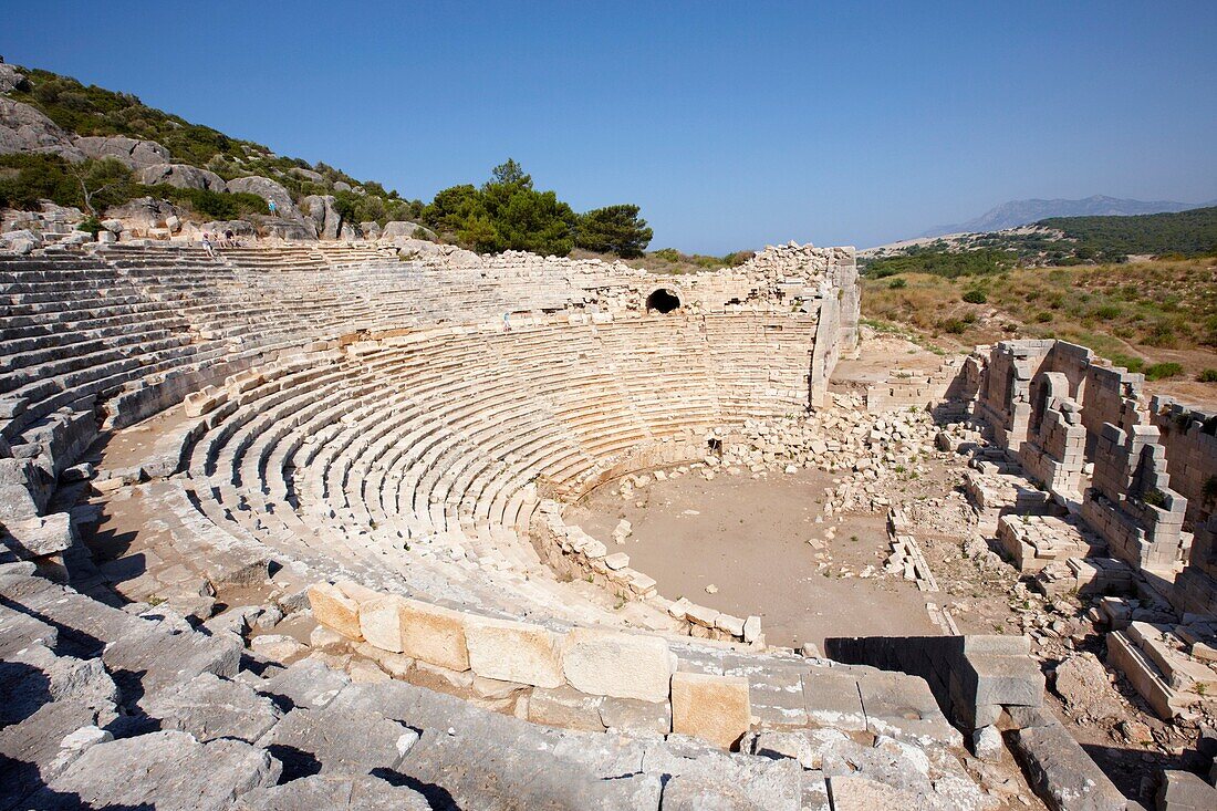 Amphitheatre in Patara, an ancient Lycian city in South West of modern Turkey