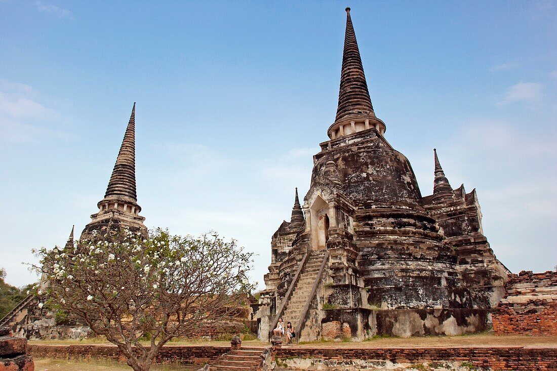 Wat Phra Si Sanphet, a Buddhist temple in Ayutthaya, Thailand