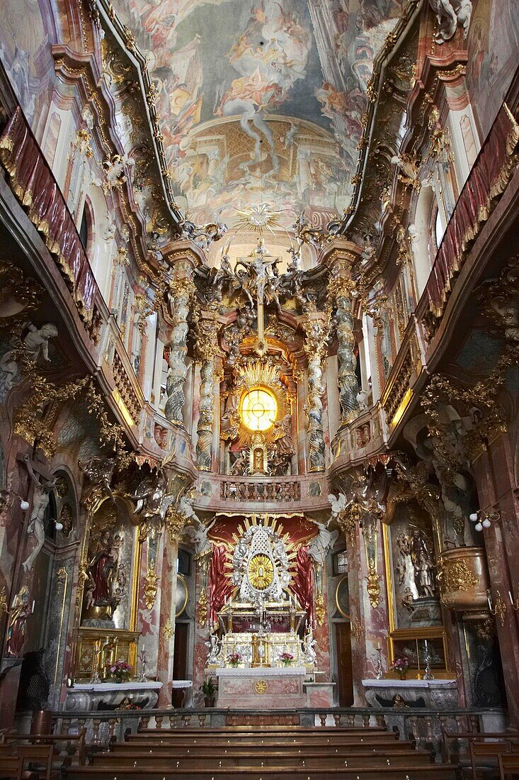 Asamkirche interior Munich, Bavaria, Germany