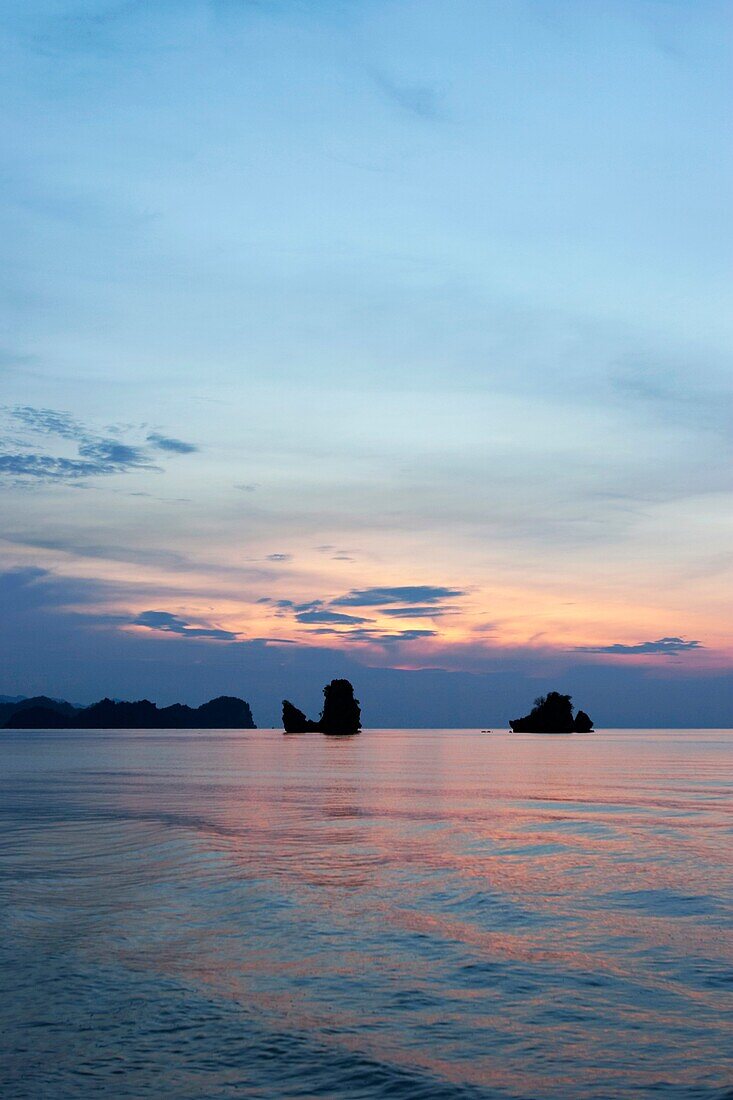 Sunset at Tanjung Rhu beach Langkawi island, Malaysia
