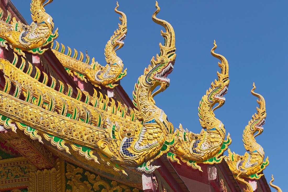Naga finials Wat Chetawan, Chiang Mai, Thailand