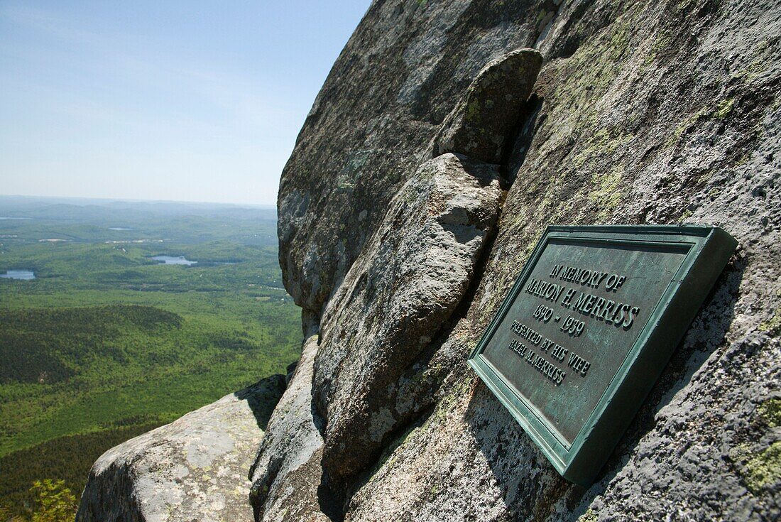 Cow Rock which is near the summit of Mount Chocorua Located in the White Mountains, New Hampshire USA Cow Rock is a small cave in which Frank Bolles, who was a naturalist and writer spent the night in