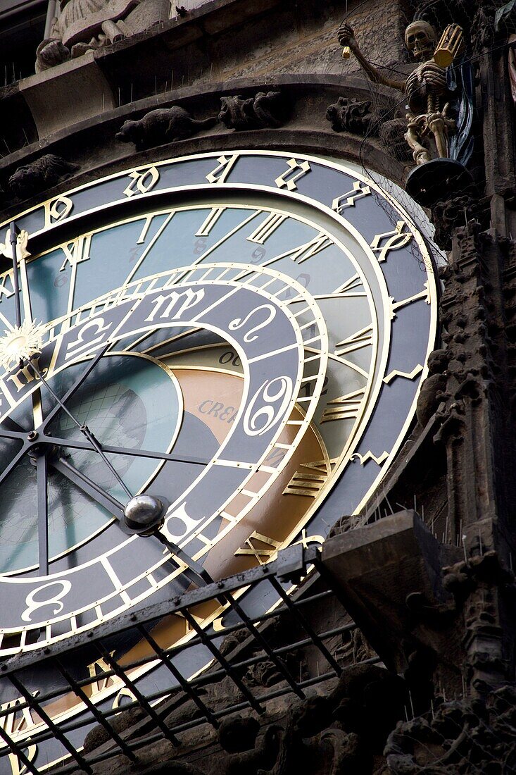 Astronomical clock at the old town square, Prague, Czech Republic